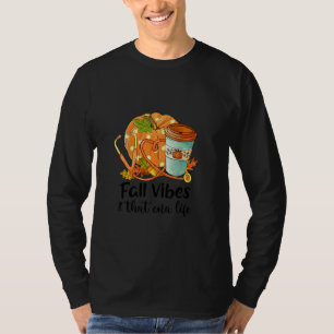 Camiseta Enfermera Cna Vida Calabaza Otoño Vibraciones Agra