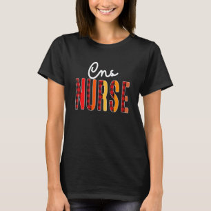 Camiseta Enfermera Cns Cuadros Corazón Rojo Amor Estetoscop