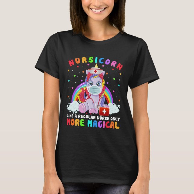 Camiseta Enfermera Como Enfermera Regular Sólo Más Magnífic (Anverso)