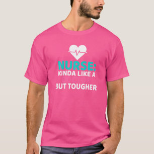 Camiseta Enfermera como un médico pero trabajo más duro Hos