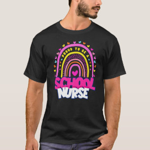 Camiseta Enfermera Con Licencia De Arco Iris Boho Orgullosa