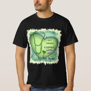 Camiseta Enfermera con matrícula Green Heart RN