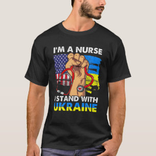 Camiseta Enfermera con Ucrania Hombres de la Bandera de Est