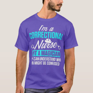 Camiseta Enfermera Correccional Enfermería Magiciana RN