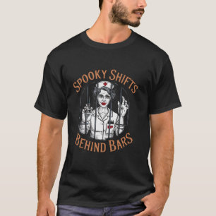 Camiseta Enfermera correccional Halloween Fantasma Enfermer