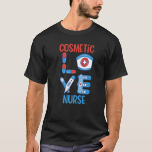 Camiseta Enfermera Cosmética Ama la Enfermería