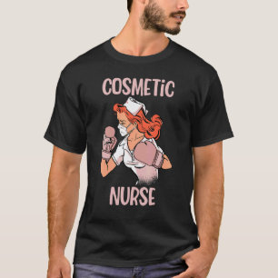 Camiseta Enfermera Cosmética Guantes de Boxeo Luchador