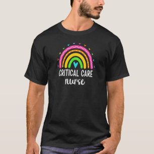 Camiseta Enfermera Crítica Enfermería Arcoiris Icu Rn