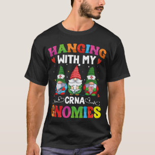 Camiseta Enfermera CRNA Hospital Anestesia Colgando con mi