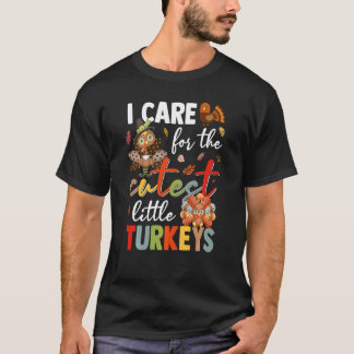 Camiseta Enfermera Cuido A Los Pavos Más Lindos Nicu Th
