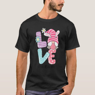 Camiseta Enfermera Cute Gnome Bunny Love Easter Day Christi
