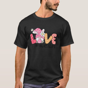 Camiseta Enfermera Cute Gnome Bunny Love Easter Day Christi