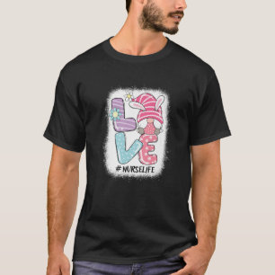 Camiseta Enfermera Cute Gnome Bunny Love Easter Day Christi
