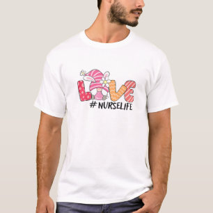 Camiseta Enfermera Cute Gnome Bunny Love Funny Easter Day C