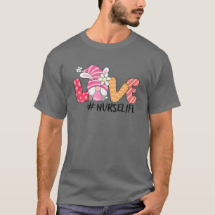 Camiseta Enfermera Cute Gnome Bunny Love Funny Easter Day C