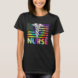 Camiseta Enfermera de Alas Stethoscope Enfermería de bander