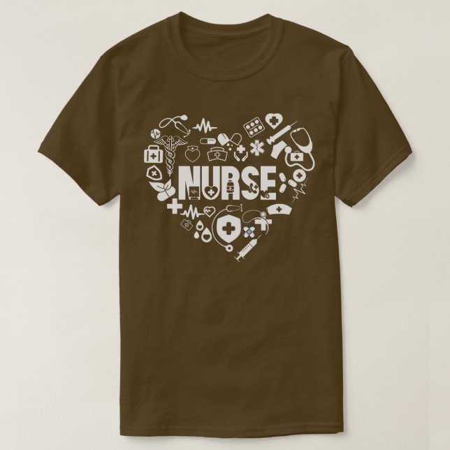 Camiseta Enfermera de amor 1 (Diseño del anverso)