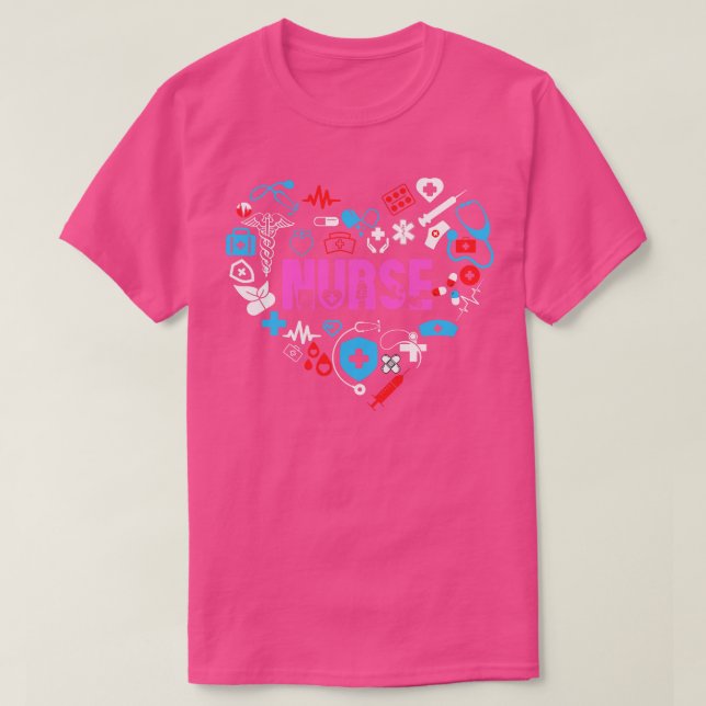 Camiseta Enfermera de amor 3 (Diseño del anverso)