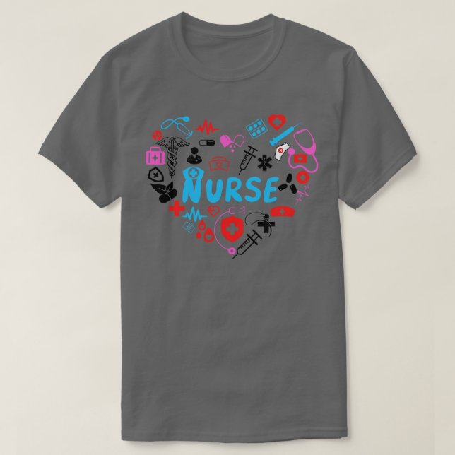 Camiseta Enfermera de amor 5 (Diseño del anverso)