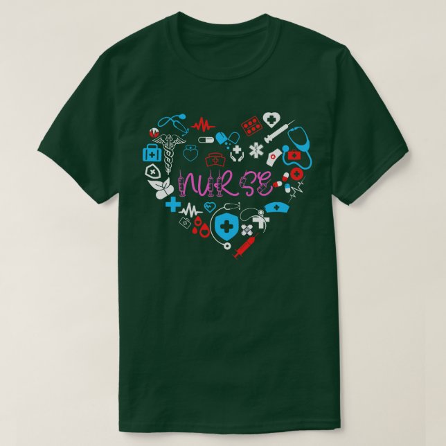 Camiseta Enfermera de amor 7 (Diseño del anverso)