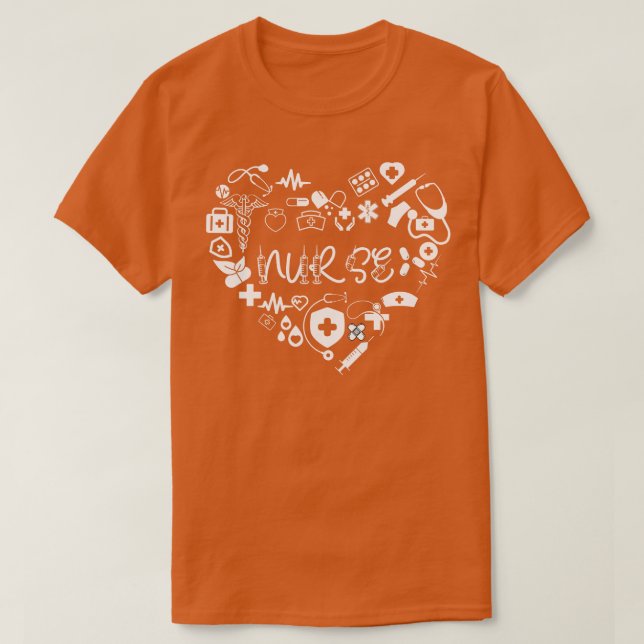 Camiseta Enfermera de amor 9 (Diseño del anverso)