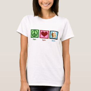 Camiseta Enfermera de amor de la paz