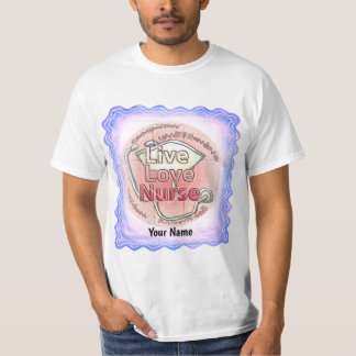 Camiseta enfermera de amor en vivo