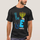 Camiseta Enfermera de amor Enfermeras judías de Hanukkah Ch<br><div class="desc">Enfermera de amor Hanukkah Enfermeras judías Chanukah PJs Pajama Mujeres 5.</div>