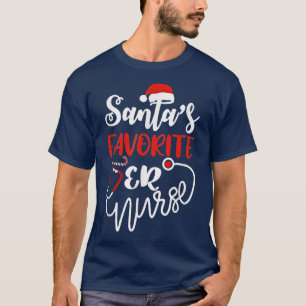 Camiseta Enfermera de amor ER Santa Claus con enfermera de