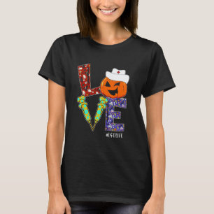 Camiseta Enfermera de amor L&D Vida Enfermera de Halloween 