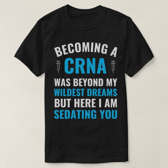 Camiseta Enfermera de anestesia graduada de CRNA (Diseño del anverso)