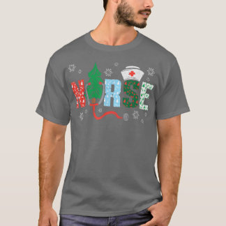 Camiseta Enfermera de árbol de Navidad Enfermeras de Navida