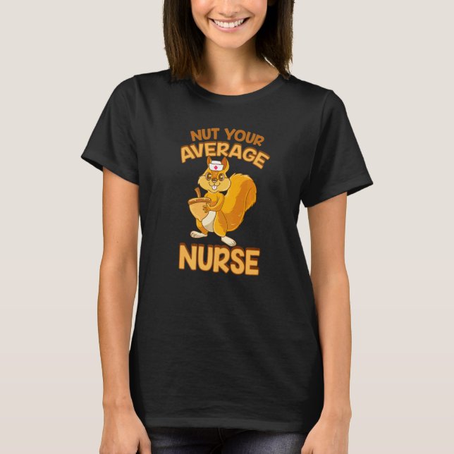 Camiseta Enfermera de ardilla para cazadores de nueces sarc (Anverso)