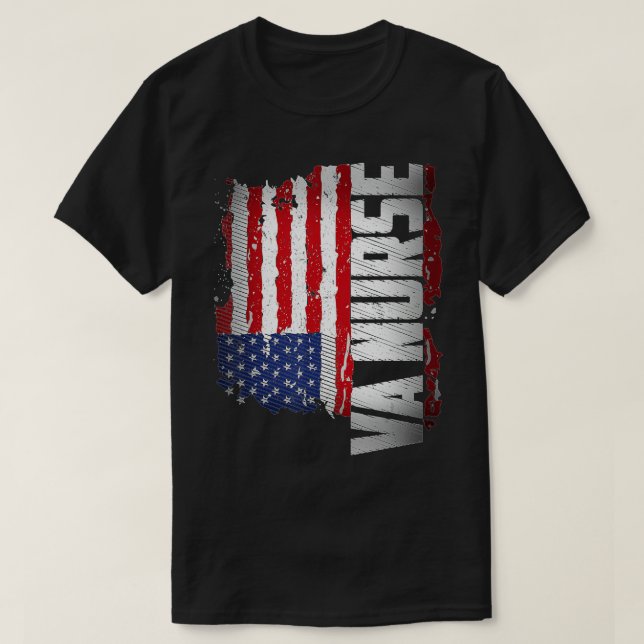 Camiseta Enfermera de asuntos de veteranos de la VA (Diseño del anverso)
