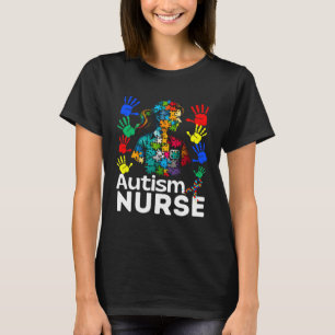 Camiseta Enfermera de autismo que navega por el autismo des