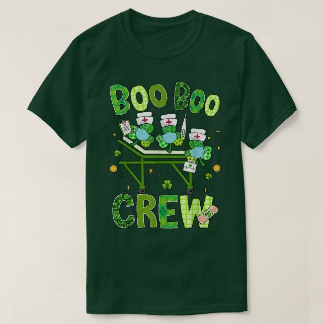 Camiseta Enfermera de Boo Boo para el Día de San Patricio C (Diseño del anverso)