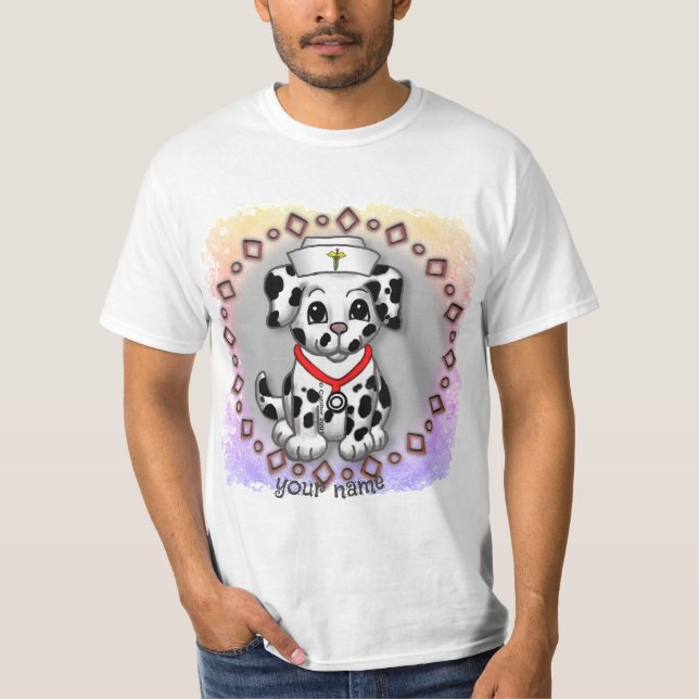 Camiseta Enfermera de cachorro  (Anverso)