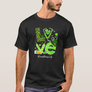 Camiseta Enfermera de Camp Vida Vida Amor Corazón Stethosco