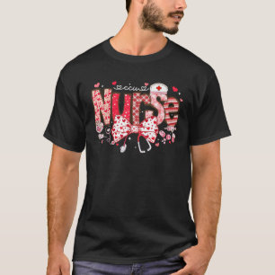 Camiseta Enfermera de CCU Stethoscope Coquette Bow Heart Va