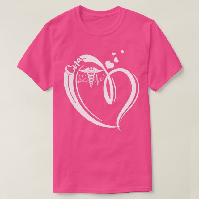Camiseta Enfermera de CNA para el corazón (Diseño del anverso)