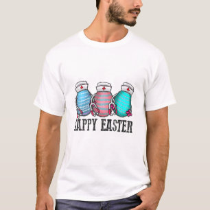 Camiseta Enfermera de conejo Gracioso Huevo Día de Pascua