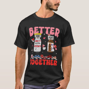 Camiseta Enfermera De Corazón Mejor Juntas Rosa Arco Rn Pct