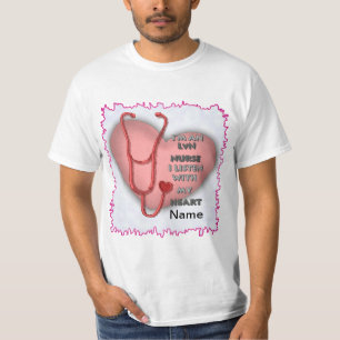Camiseta Enfermera de Corazón Rojo LVN