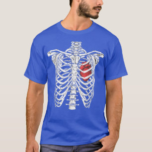 Camiseta Enfermera De Corazón Y Riñe Gracioso Skeleton Hall