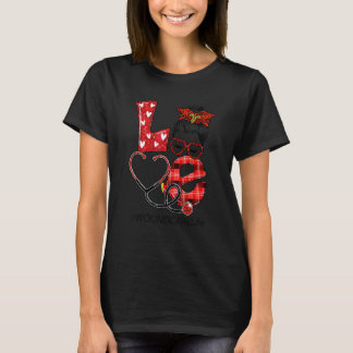 Camiseta Enfermera de Cuidado de Heridas Cuadros Leopardo C