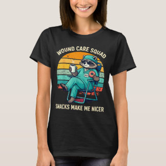 Camiseta Enfermera de cuidado de heridas Los snacks diverti