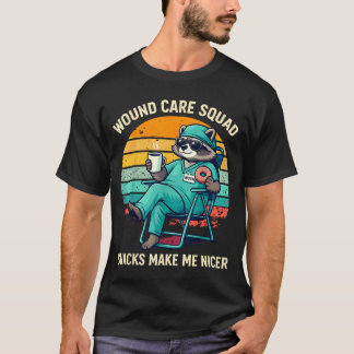 Camiseta Enfermera de cuidado de heridas Los snacks diverti