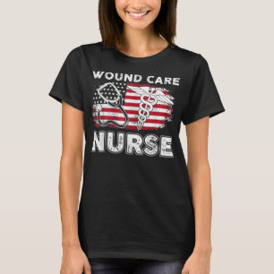 Camiseta Enfermera de cuidado de heridas RN Enfermería Band