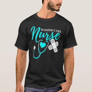 Camiseta Enfermera de cuidado de heridas RN Trabajo de CNA