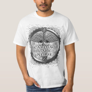 Camiseta Enfermera de cuidados cardíacos gris